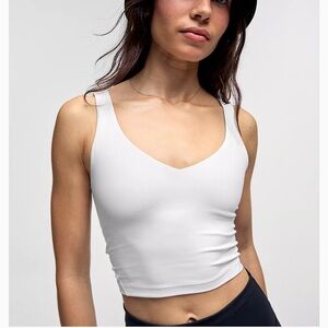 lululemon White Align Tank Top Light Support